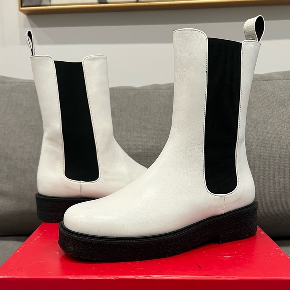 STAUD Shoes - Staud Palamino Boot in White